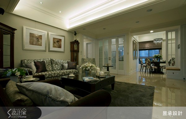 78坪新成屋(5年以下)＿美式風客廳案例圖片＿昱承室內裝修設計＿昱承_15之4