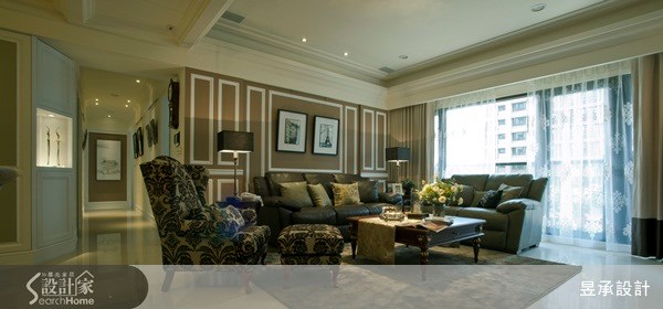 78坪新成屋(5年以下)＿美式風客廳案例圖片＿昱承室內裝修設計＿昱承_16之3