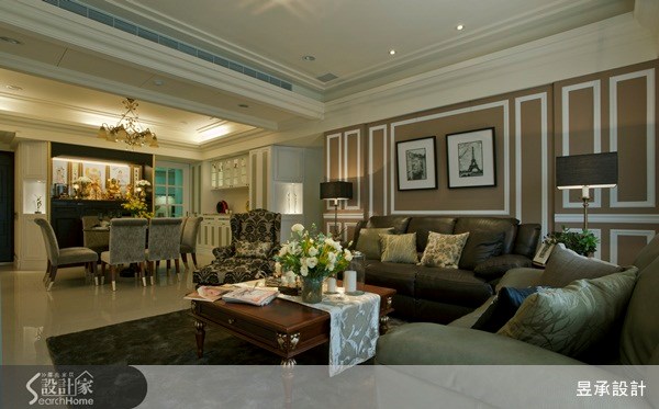 78坪新成屋(5年以下)＿美式風客廳案例圖片＿昱承室內裝修設計＿昱承_16之5