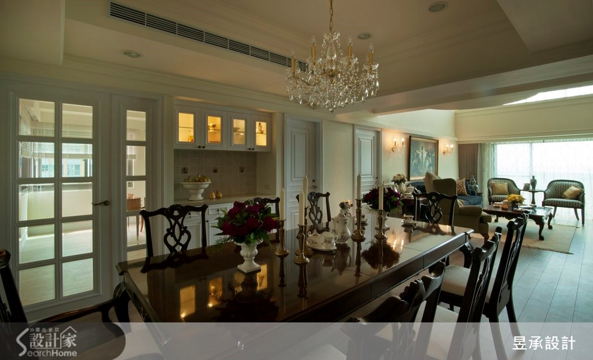 90坪老屋(16~30年)＿新古典客廳餐廳案例圖片＿昱承室內裝修設計＿昱承_19之8