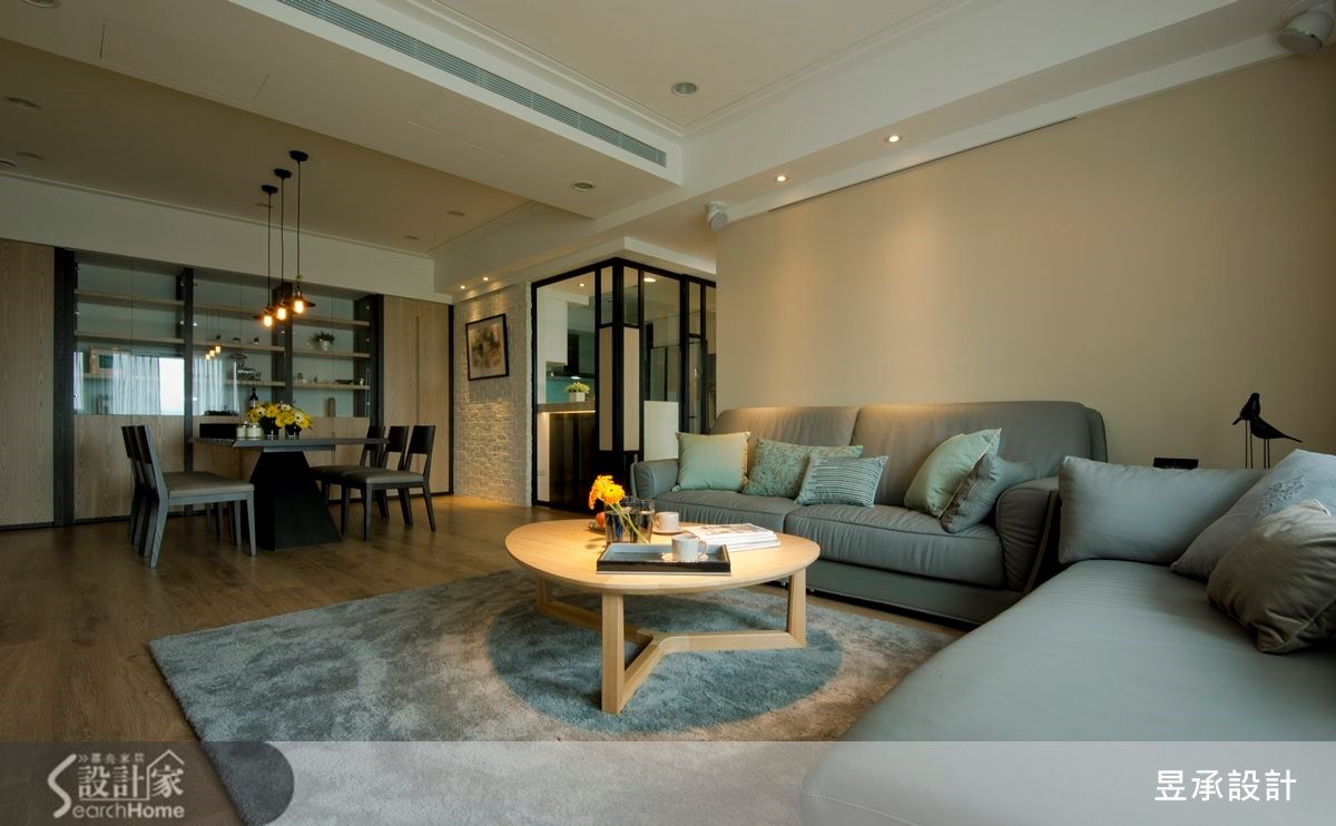 60坪新成屋(5年以下)＿現代風客廳案例圖片＿昱承室內裝修設計＿昱承_20之4