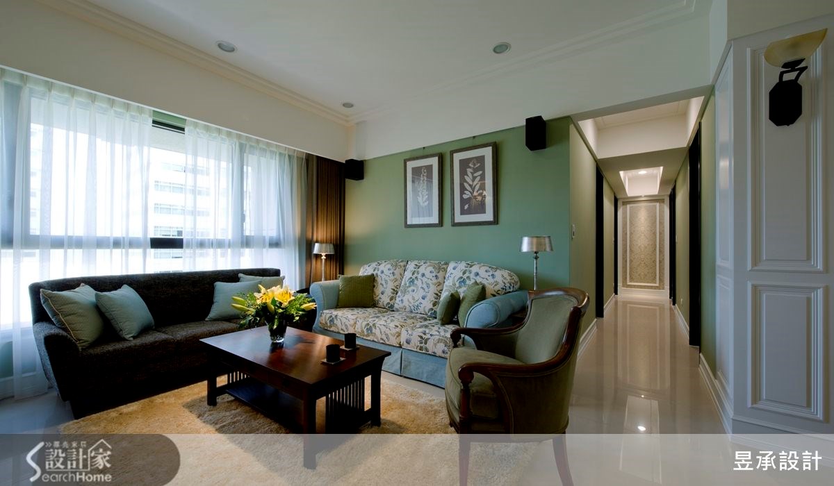 40坪新成屋(5年以下)＿美式風客廳案例圖片＿昱承室內裝修設計＿昱承_22之5