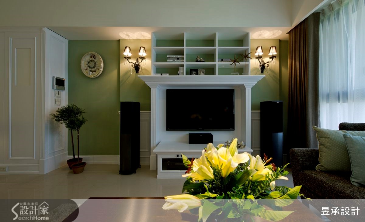 40坪新成屋(5年以下)＿美式風客廳案例圖片＿昱承室內裝修設計＿昱承_22之6