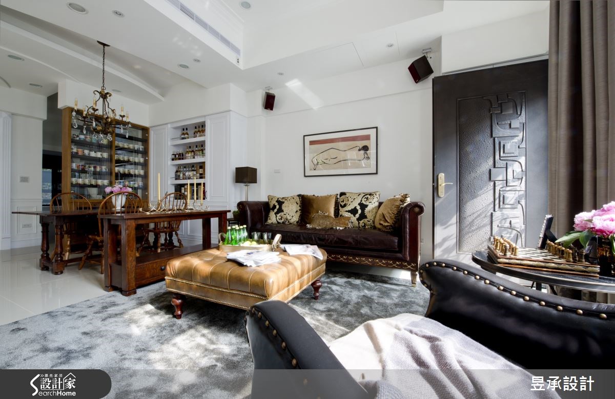 120坪預售屋＿美式風客廳案例圖片＿昱承室內裝修設計＿昱承_28之2