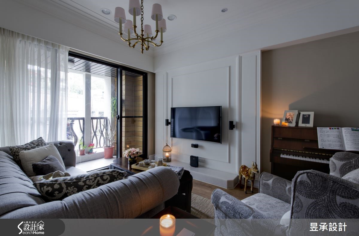 38坪新成屋(5年以下)＿美式風客廳案例圖片＿昱承室內裝修設計＿昱承_32之3
