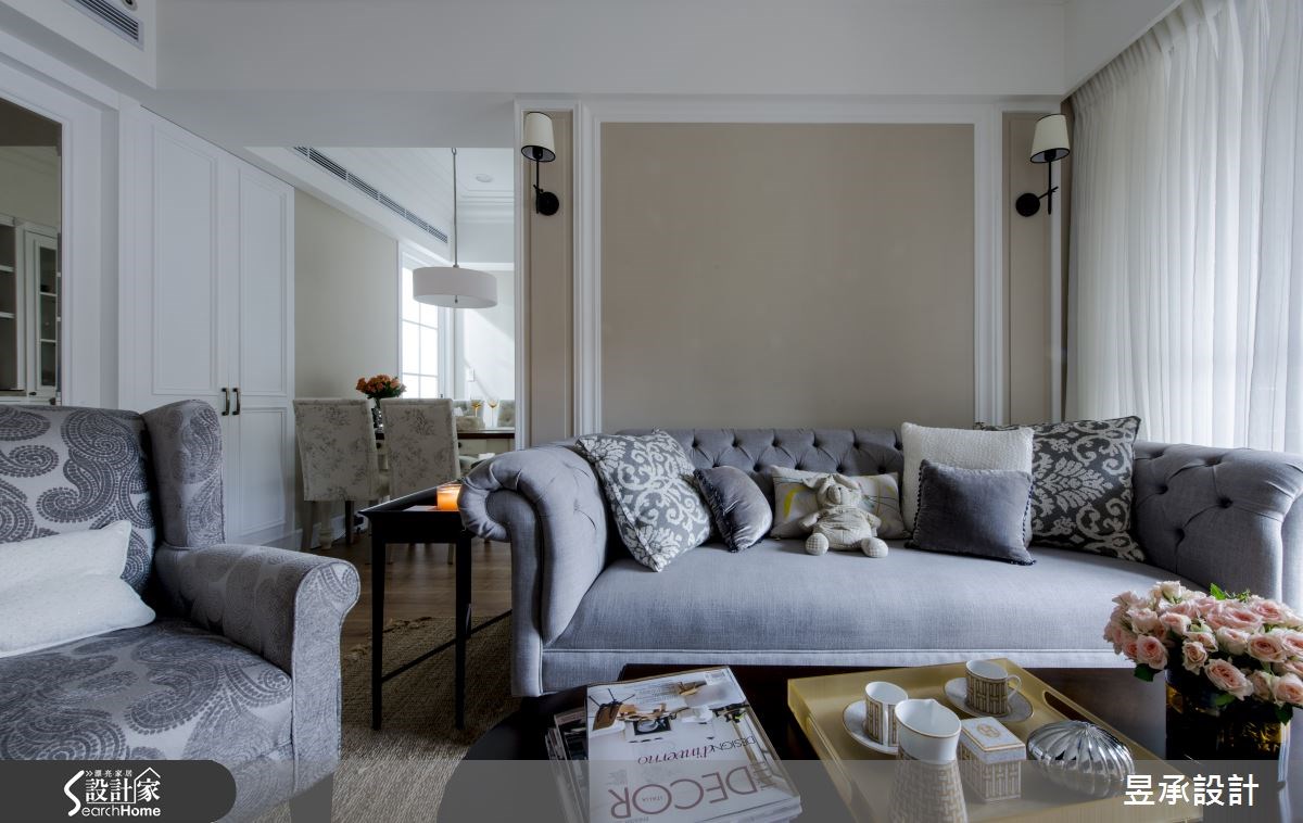 38坪新成屋(5年以下)＿美式風客廳案例圖片＿昱承室內裝修設計＿昱承_32之5