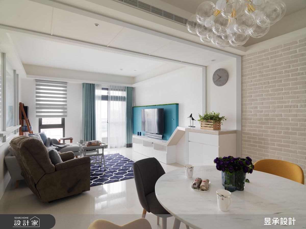 30坪新成屋(5年以下)＿北歐風客廳案例圖片＿昱承室內裝修設計＿昱承_39之2