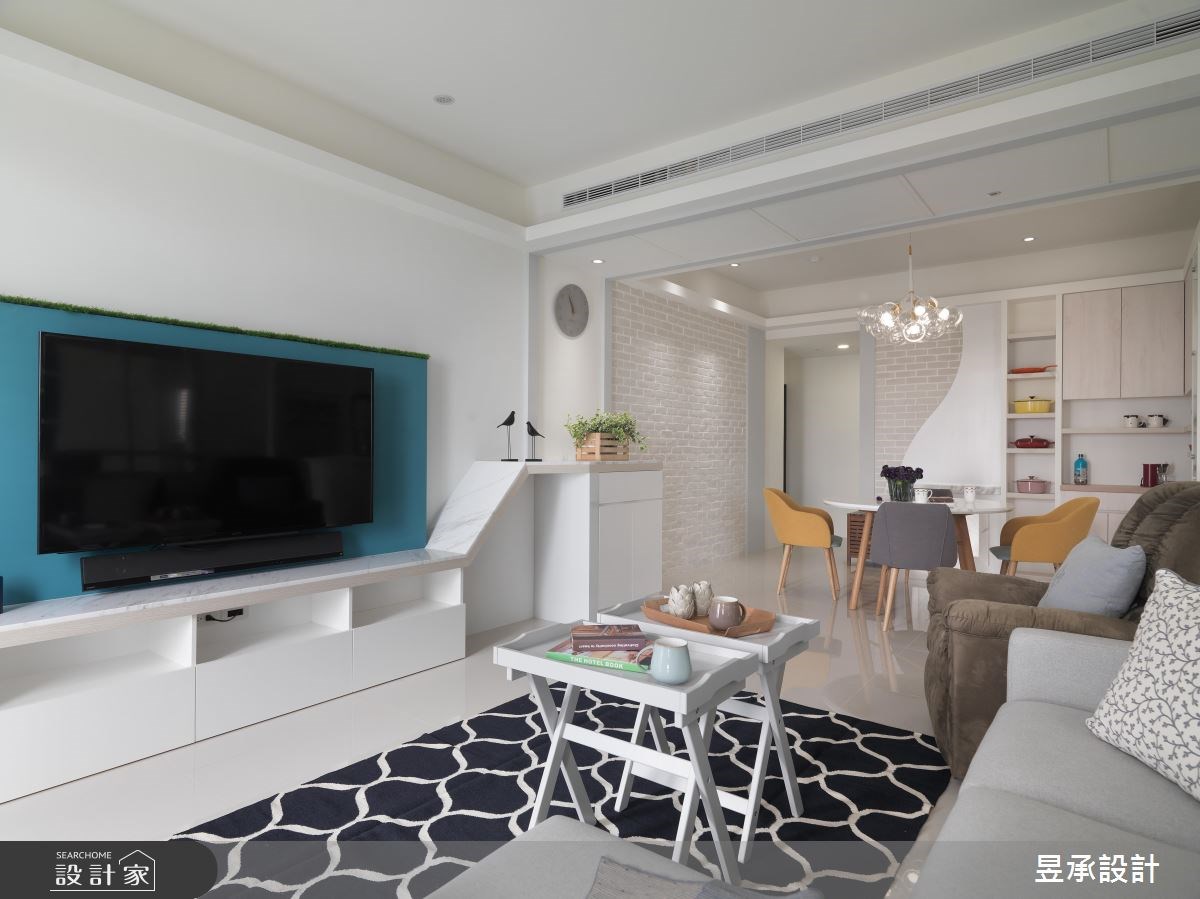 30坪新成屋(5年以下)＿北歐風玄關客廳餐廳案例圖片＿昱承室內裝修設計＿昱承_39之3