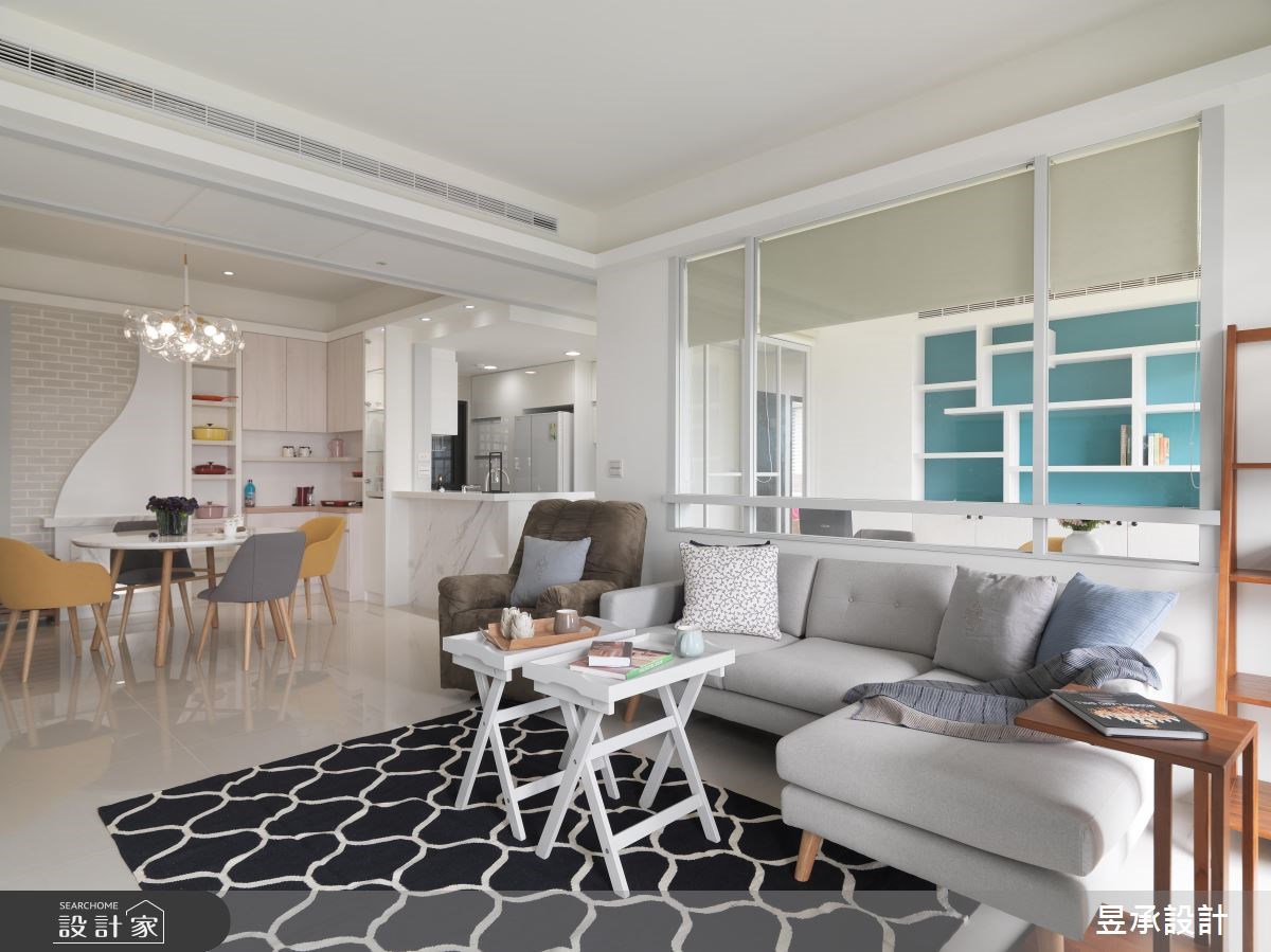 30坪新成屋(5年以下)＿北歐風客廳餐廳廚房書房案例圖片＿昱承室內裝修設計＿昱承_39之6