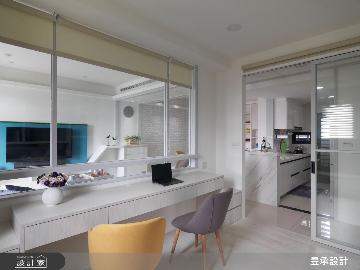 30坪新成屋(5年以下)＿北歐風客廳廚房書房案例圖片＿昱承室內裝修設計＿昱承_39之9