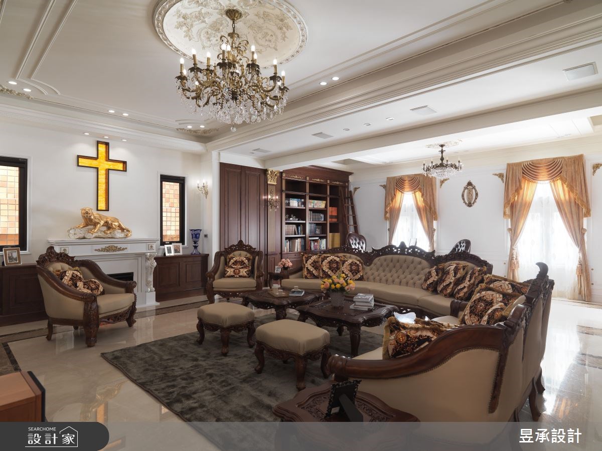 270坪新成屋(5年以下)＿新古典客廳案例圖片＿昱承室內裝修設計＿昱承_40之5