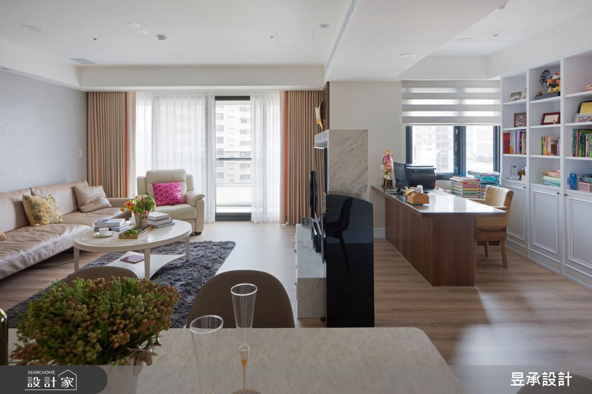 55坪新成屋(5年以下)＿美式風客廳書房案例圖片＿昱承室內裝修設計＿昱承_47之7