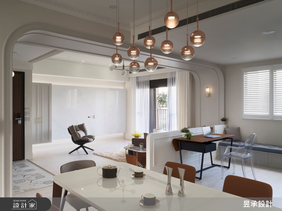 41坪新成屋(5年以下)＿美式風餐廳書房臥榻案例圖片＿昱承室內裝修設計＿昱承_56之2