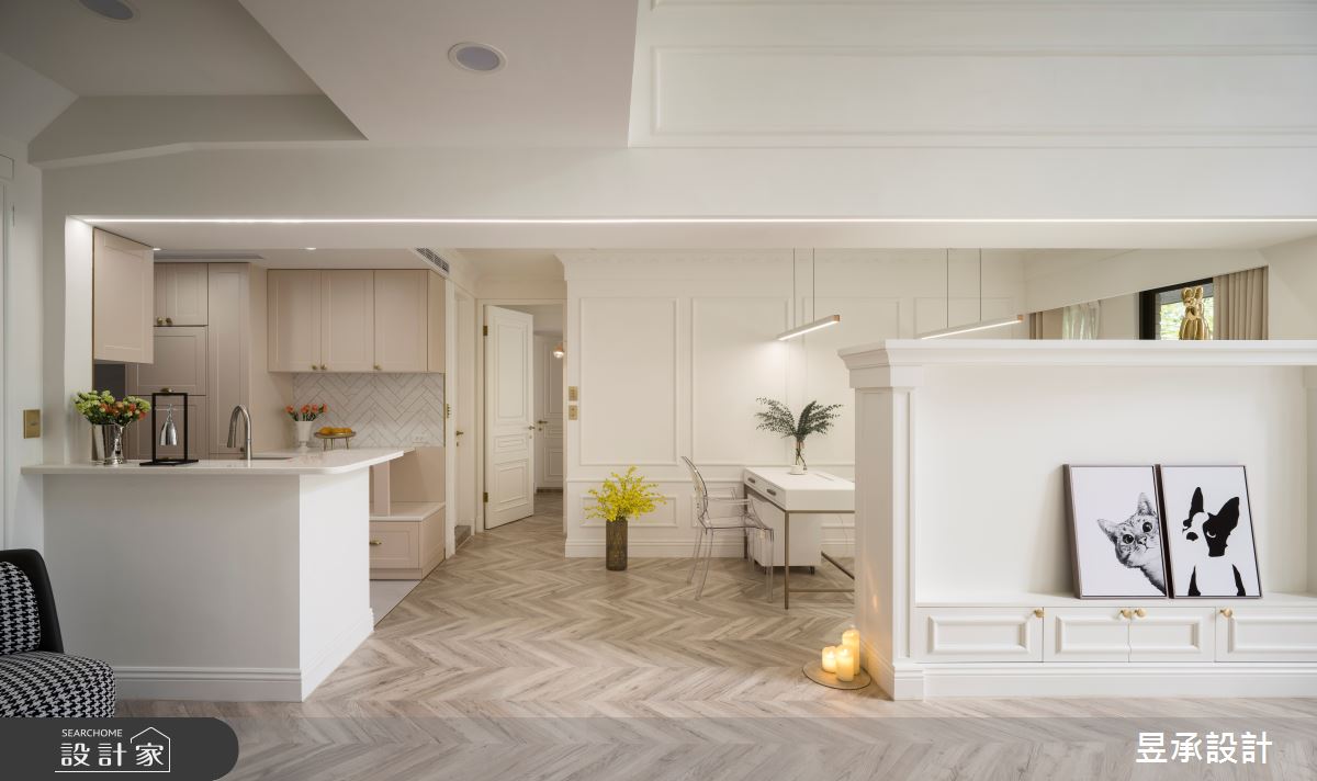 48坪新成屋(5年以下)＿法式風客廳案例圖片＿昱承室內裝修設計＿昱承_58之10