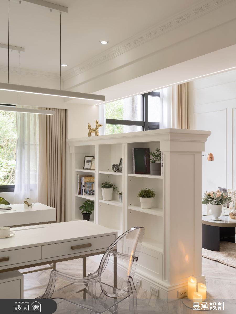 48坪新成屋(5年以下)＿法式風工作區案例圖片＿昱承室內裝修設計＿昱承_58之14