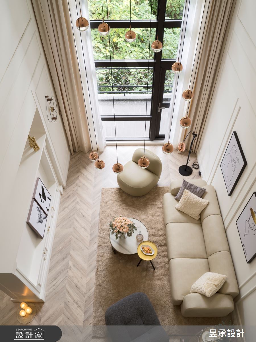 48坪新成屋(5年以下)＿法式風客廳案例圖片＿昱承室內裝修設計＿昱承_58之17