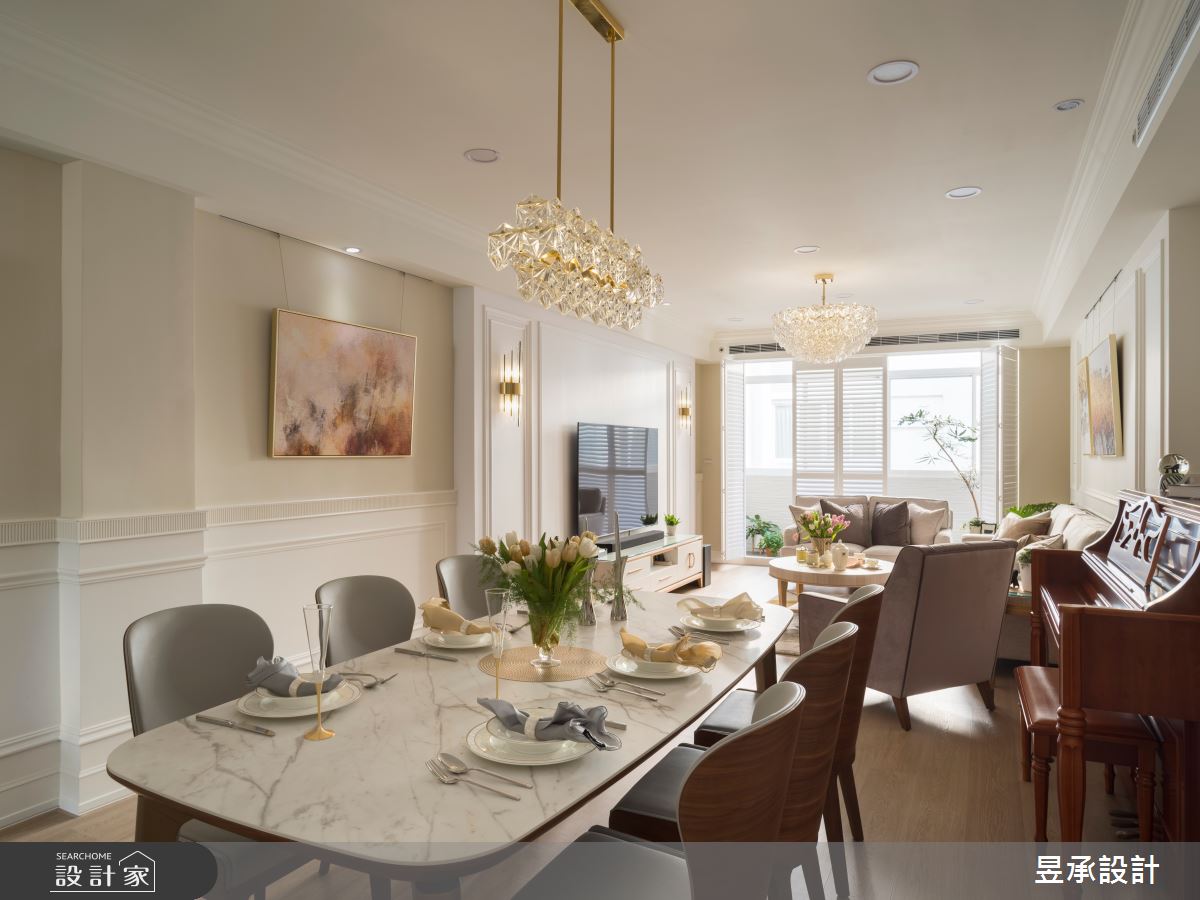 66坪老屋(41~50年)＿美式風客廳餐廳案例圖片＿昱承室內裝修設計＿昱承_60之2