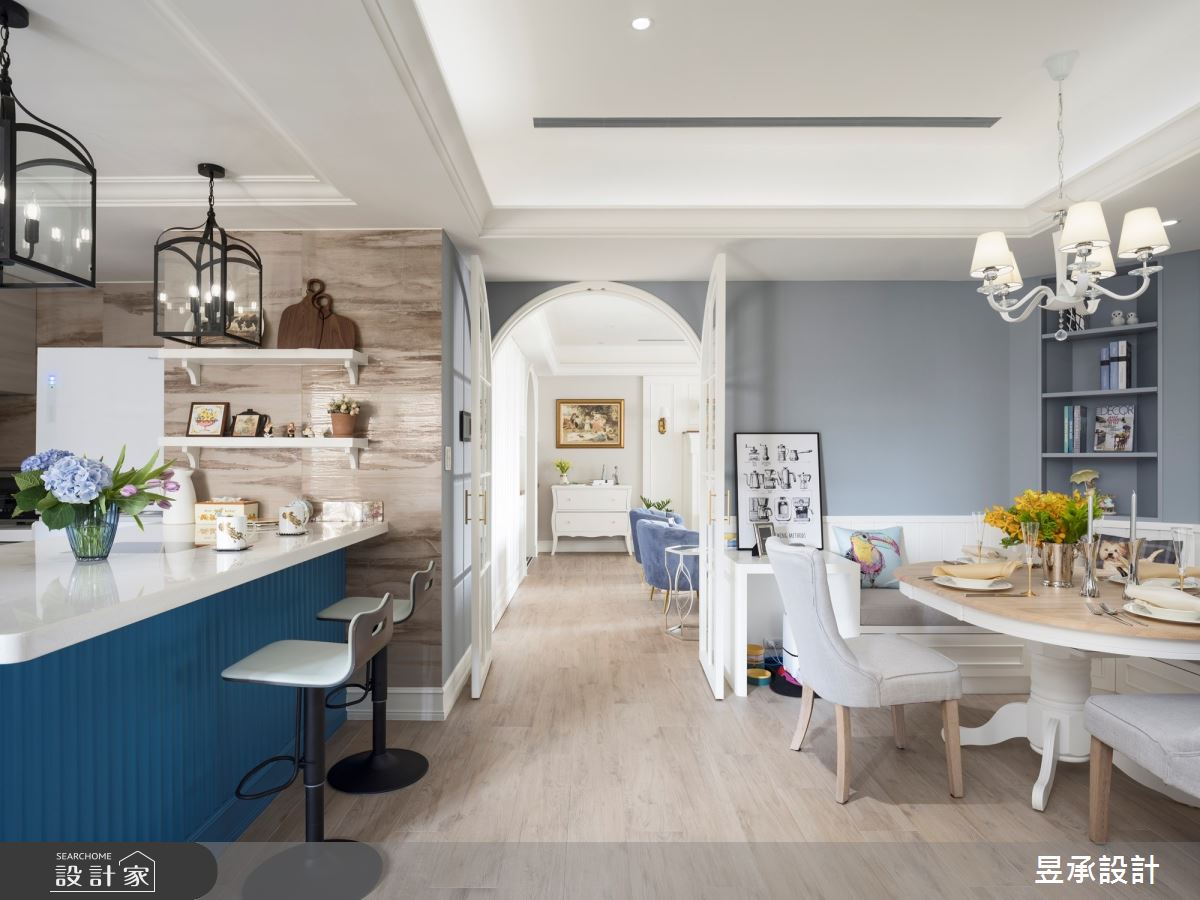 42坪新成屋(5年以下)＿美式風餐廳吧檯走廊中島案例圖片＿昱承室內裝修設計＿昱承_61之9