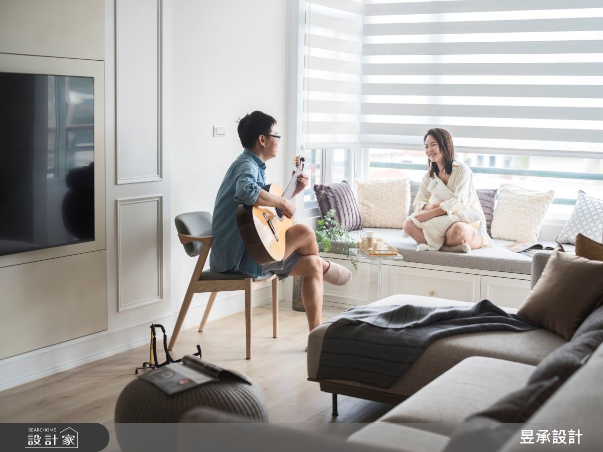 27坪老屋(16~30年)＿美式風客廳臥榻案例圖片＿昱承室內裝修設計＿昱承_65之4