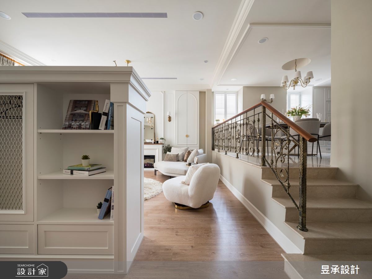 新成屋(5年以下)＿美式風客廳餐廳樓梯案例圖片＿昱承室內裝修設計＿昱承_67之11