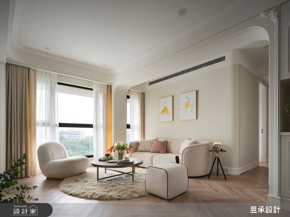 24坪新成屋(5年以下)＿法式風客廳案例圖片＿昱承室內裝修設計＿昱承_69之5