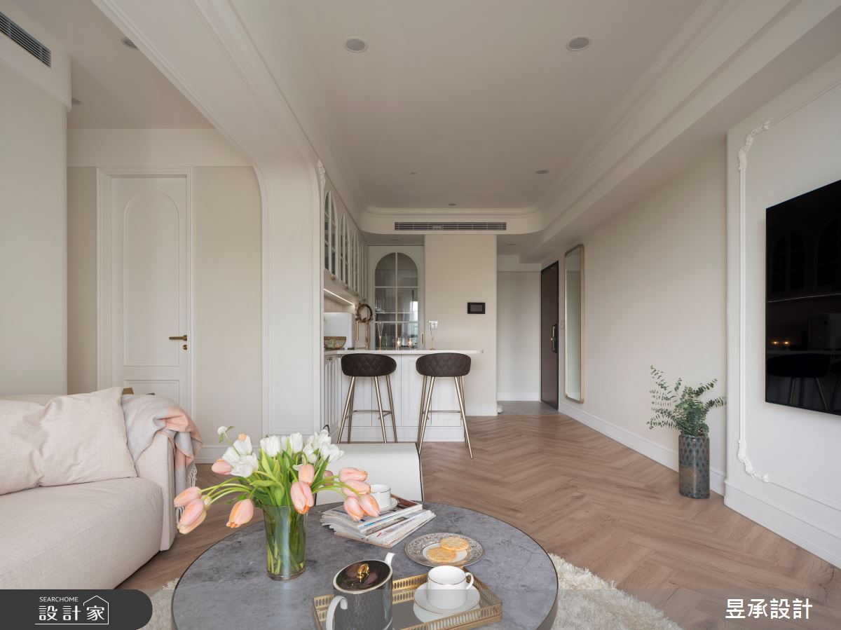 24坪新成屋(5年以下)＿法式風玄關客廳餐廳吧檯案例圖片＿昱承室內裝修設計＿昱承_69之8
