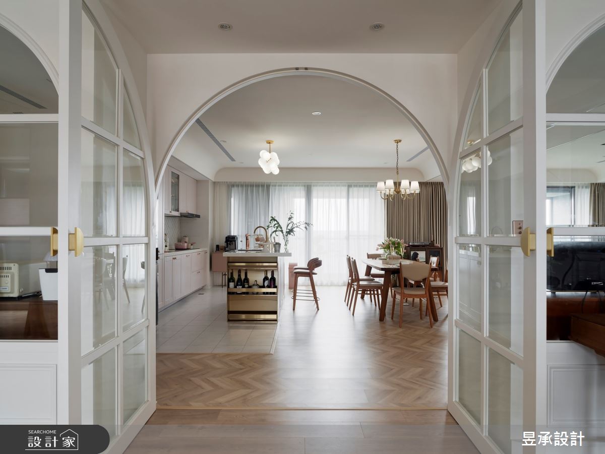 54坪中古屋(5~15年)＿美式風餐廳廚房中島案例圖片＿昱承室內裝修設計＿昱承_70之14