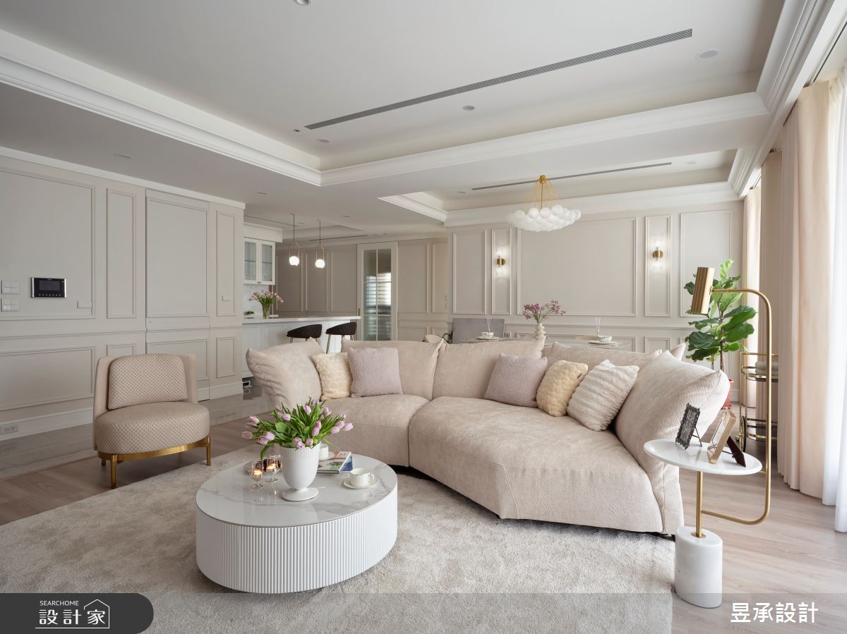 新成屋(5年以下)＿法式風客廳餐廳中島案例圖片＿昱承室內裝修設計＿昱承_71之4