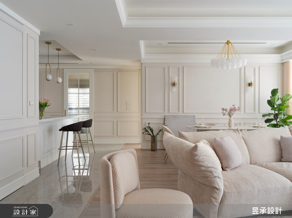 新成屋(5年以下)＿法式風客廳餐廳中島案例圖片＿昱承室內裝修設計＿昱承_71之7