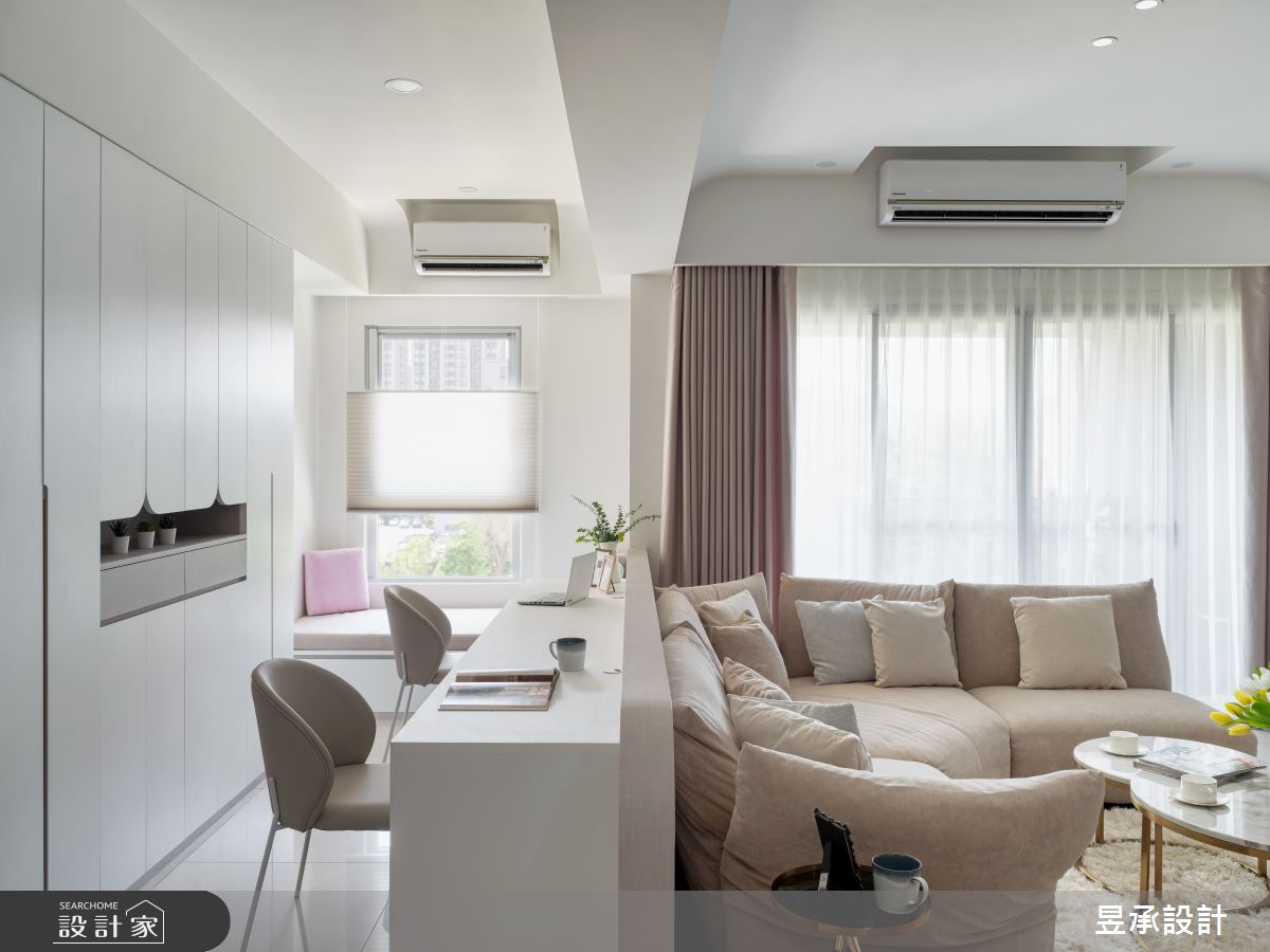 36坪新成屋(5年以下)＿現代風客廳書房案例圖片＿昱承室內裝修設計＿昱承_78之7