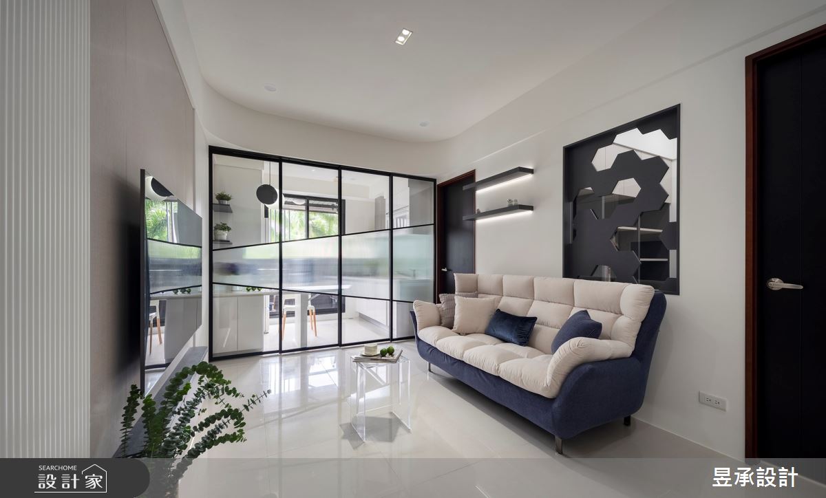 19坪新成屋(5年以下)＿現代風客廳案例圖片＿昱承室內裝修設計＿昱承_81之3109