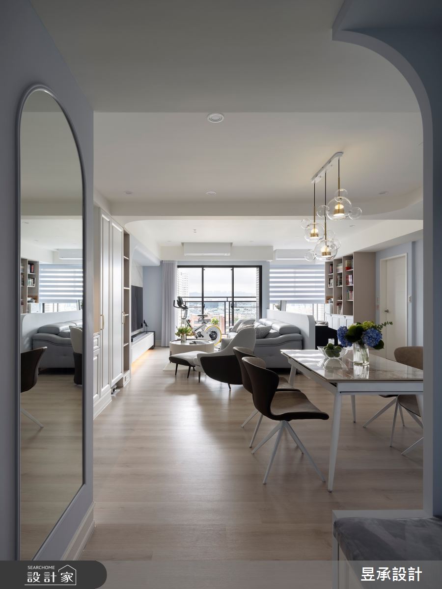 新成屋(5年以下)＿美式風玄關客廳餐廳書房案例圖片＿昱承室內裝修設計＿昱承_82之2