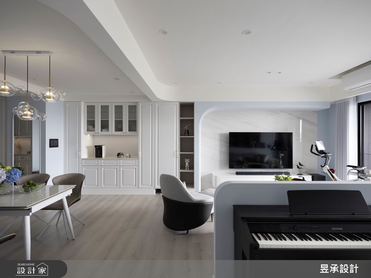 新成屋(5年以下)＿美式風客廳餐廳書房案例圖片＿昱承室內裝修設計＿昱承_82之5