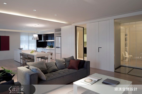 35坪中古屋(5~15年)＿現代風客廳案例圖片＿頑渼空間設計＿頑渼_02之1