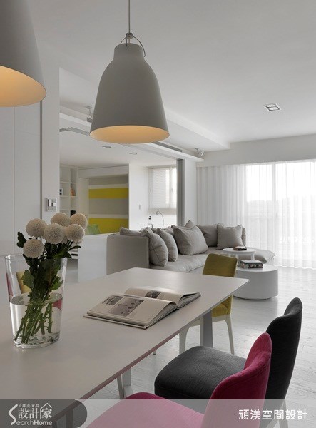 45坪新成屋(5年以下)＿北歐風客廳餐廳書房案例圖片＿頑渼空間設計＿頑渼_09之10