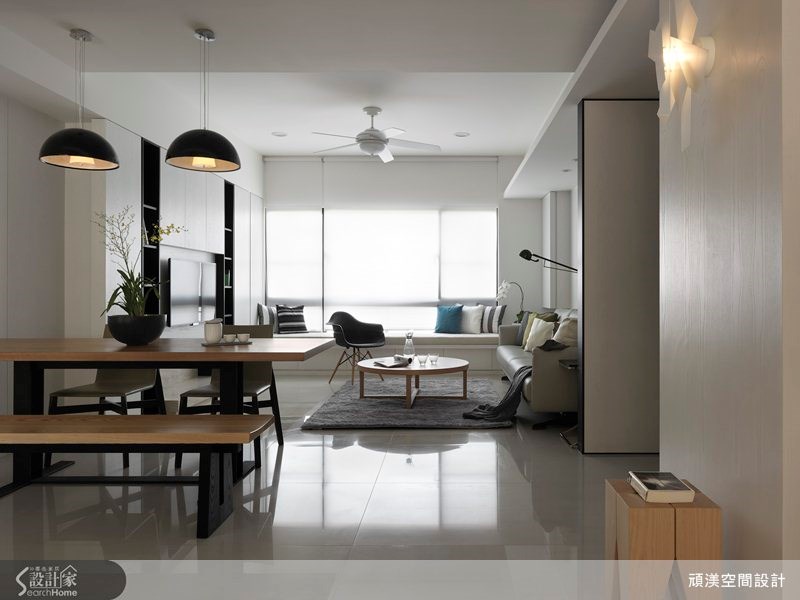 40坪新成屋(5年以下)＿北歐風客廳餐廳臥榻案例圖片＿頑渼空間設計＿頑渼_10之8