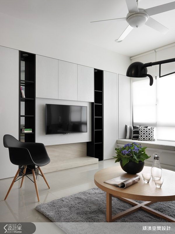 40坪新成屋(5年以下)＿北歐風客廳臥榻案例圖片＿頑渼空間設計＿頑渼_10之10