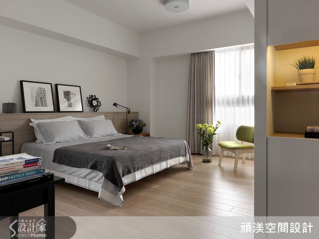 40坪新成屋(5年以下)＿北歐風臥室案例圖片＿頑渼空間設計＿頑渼_11之7