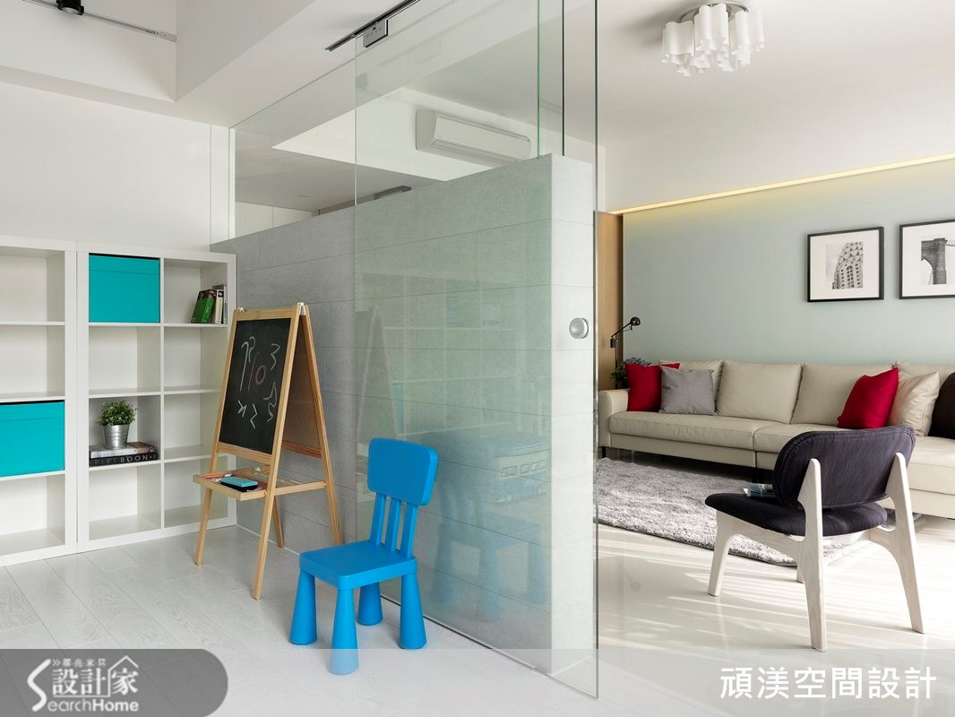 40坪新成屋(5年以下)＿北歐風客廳案例圖片＿頑渼空間設計＿頑渼_11之4