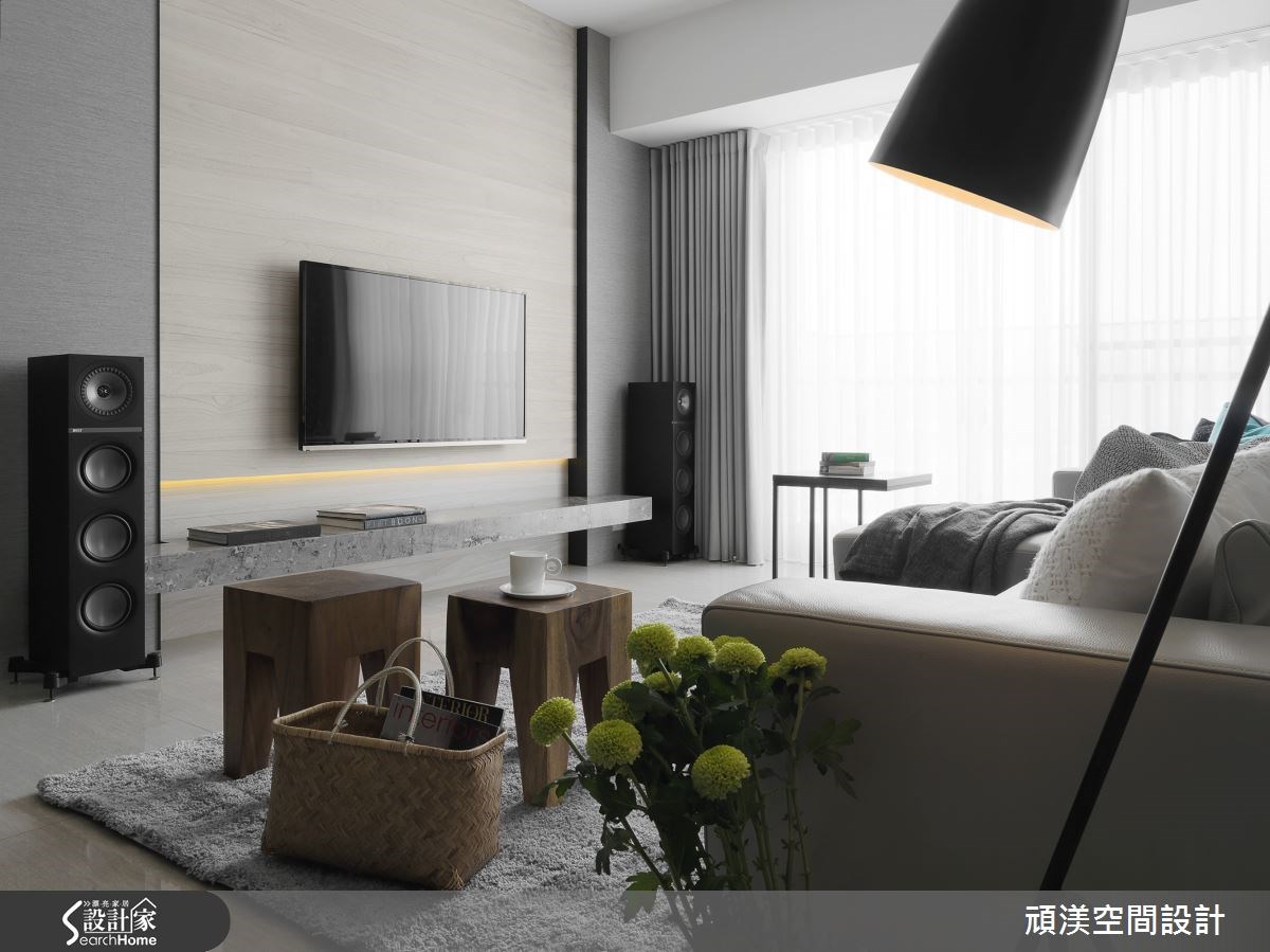 40坪新成屋(5年以下)＿北歐風客廳案例圖片＿頑渼空間設計＿頑渼_13之5