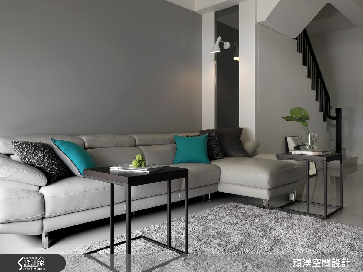 60坪新成屋(5年以下)＿北歐風客廳案例圖片＿頑渼空間設計＿頑渼_15之2