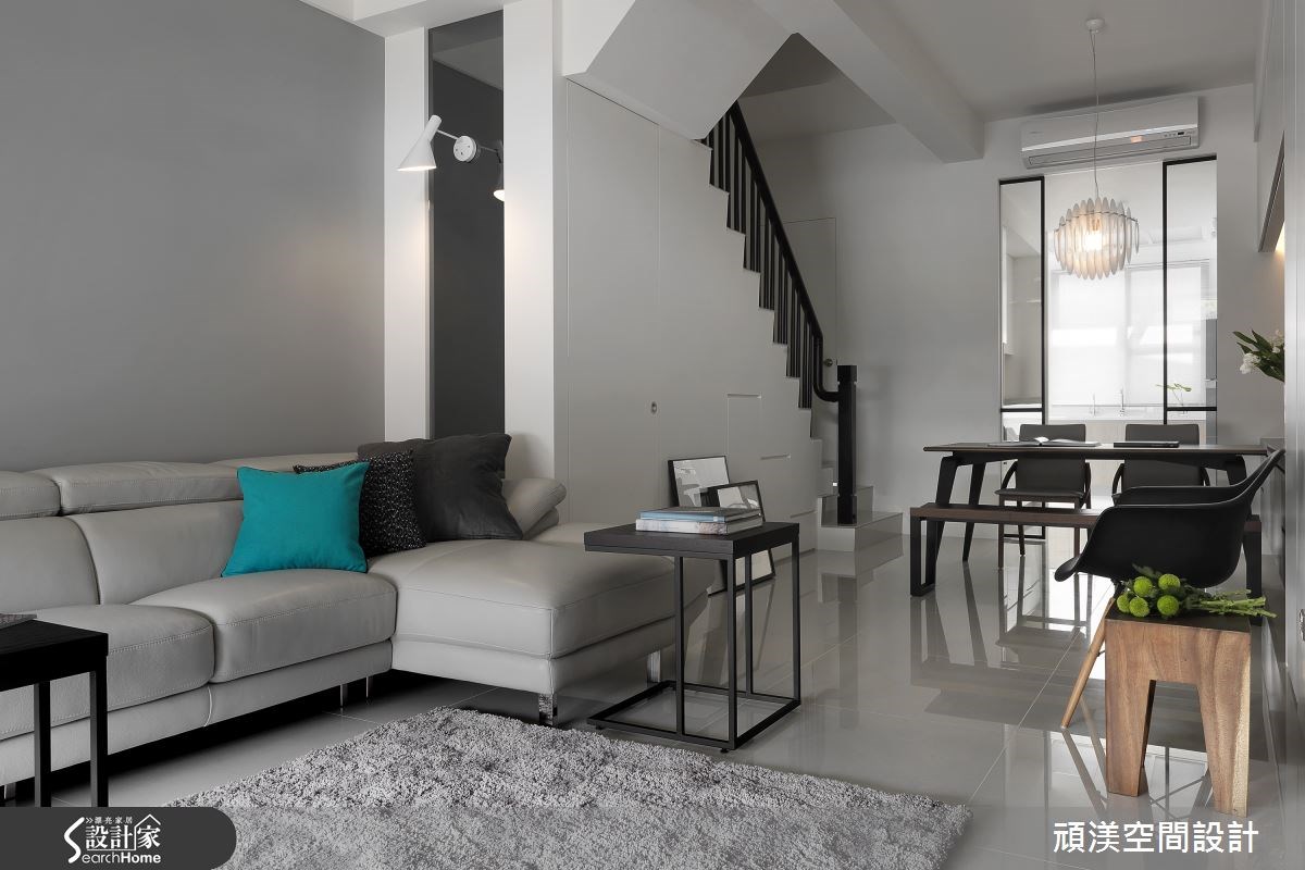 60坪新成屋(5年以下)＿北歐風客廳案例圖片＿頑渼空間設計＿頑渼_15之3