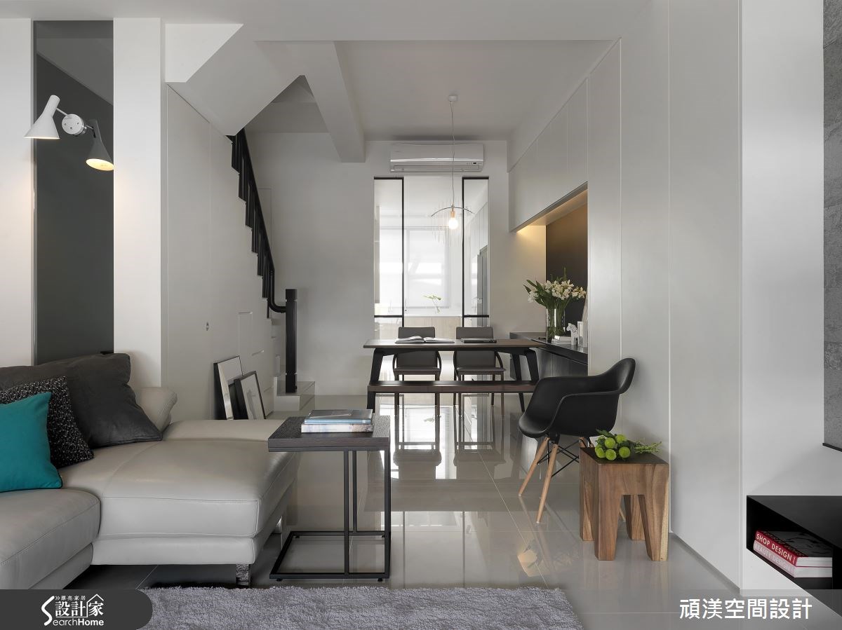 60坪新成屋(5年以下)＿北歐風客廳案例圖片＿頑渼空間設計＿頑渼_15之4