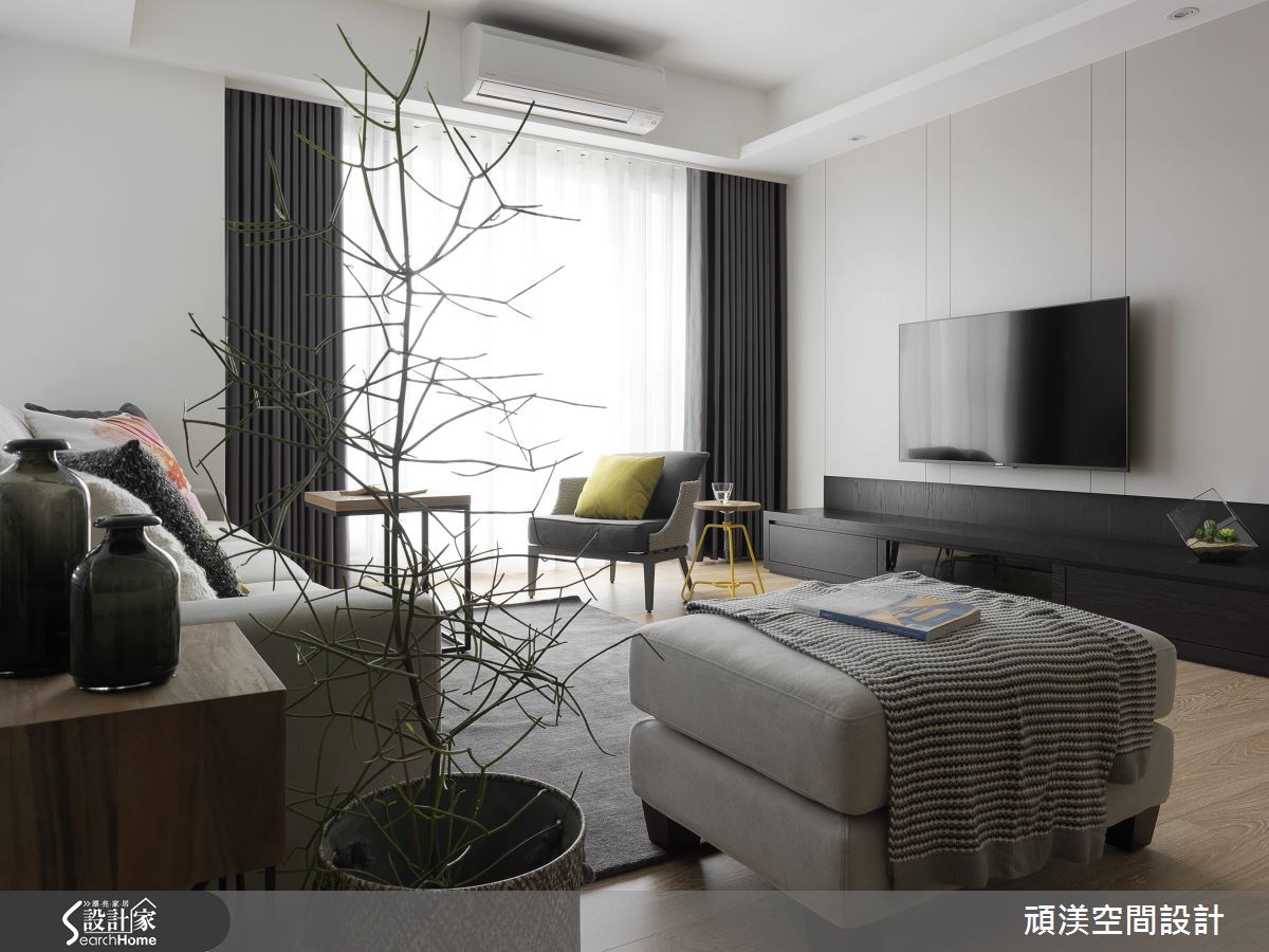 45坪新成屋(5年以下)＿北歐風客廳案例圖片＿頑渼空間設計＿頑渼_16之2
