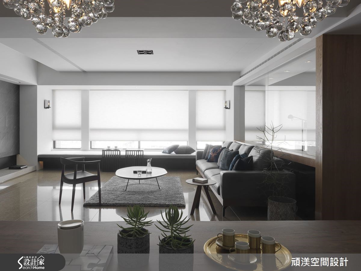 60坪中古屋(5~15年)＿現代風客廳臥榻案例圖片＿頑渼空間設計＿頑渼_17之5