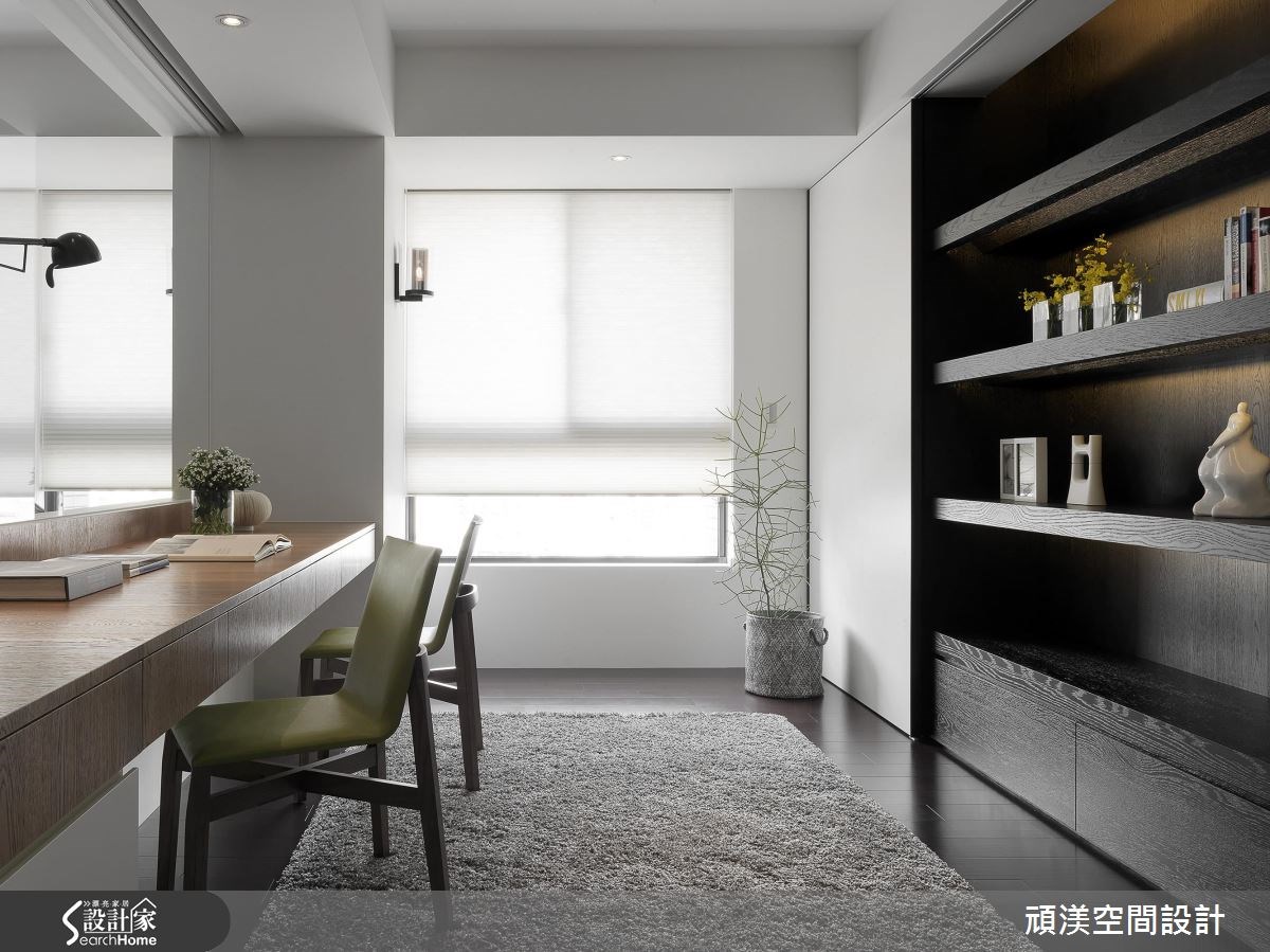 60坪中古屋(5~15年)＿現代風書房案例圖片＿頑渼空間設計＿頑渼_17之7