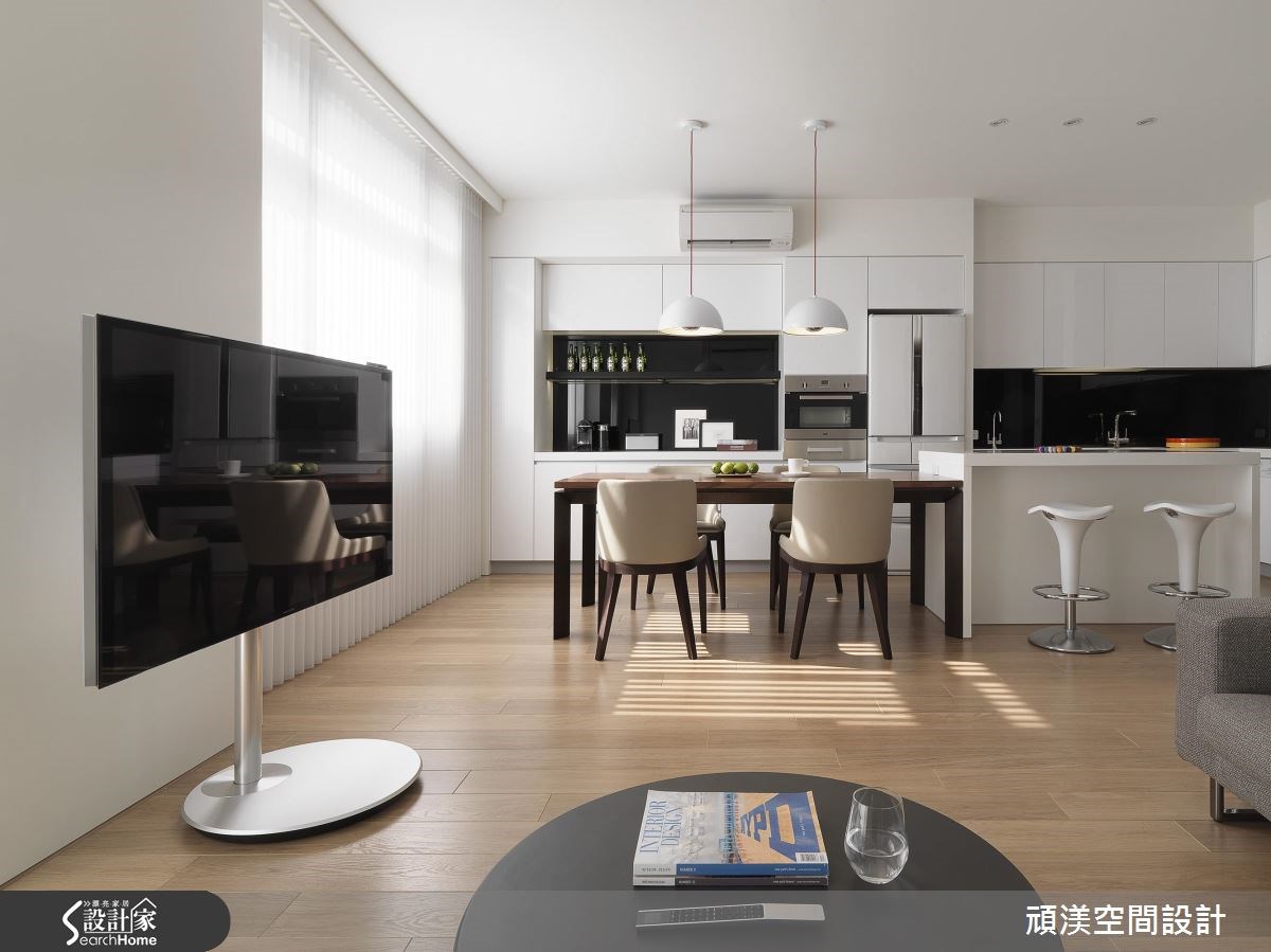 60坪新成屋(5年以下)＿現代風客廳餐廳廚房吧檯案例圖片＿頑渼空間設計＿頑渼_18之4