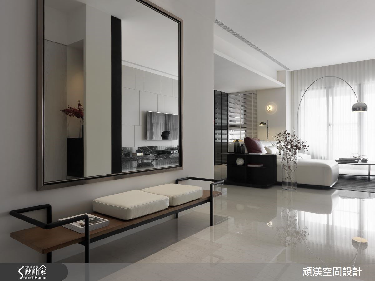 60坪新成屋(5年以下)＿現代風玄關客廳案例圖片＿頑渼空間設計＿頑渼_19之2