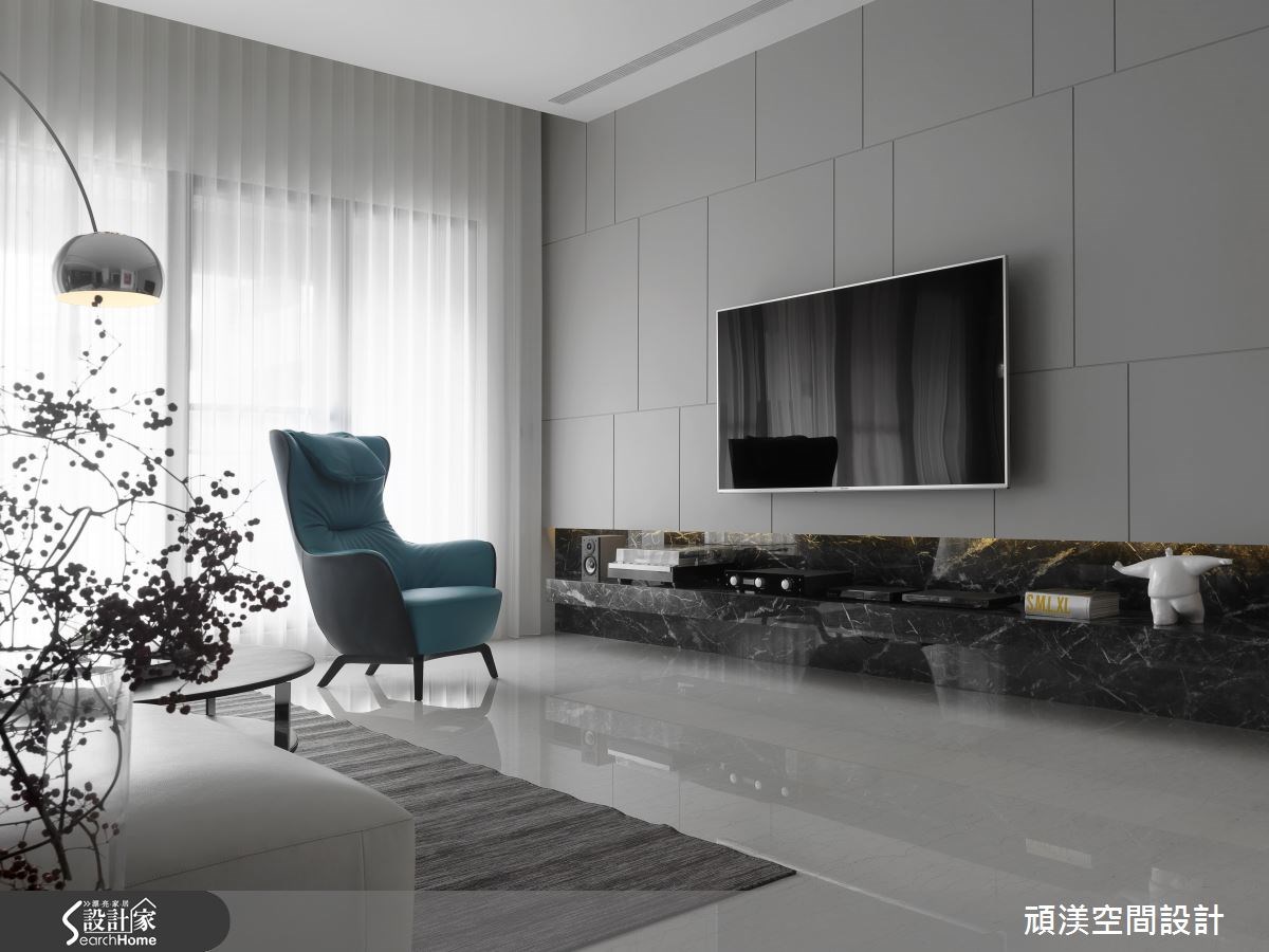 60坪新成屋(5年以下)＿現代風客廳案例圖片＿頑渼空間設計＿頑渼_19之4