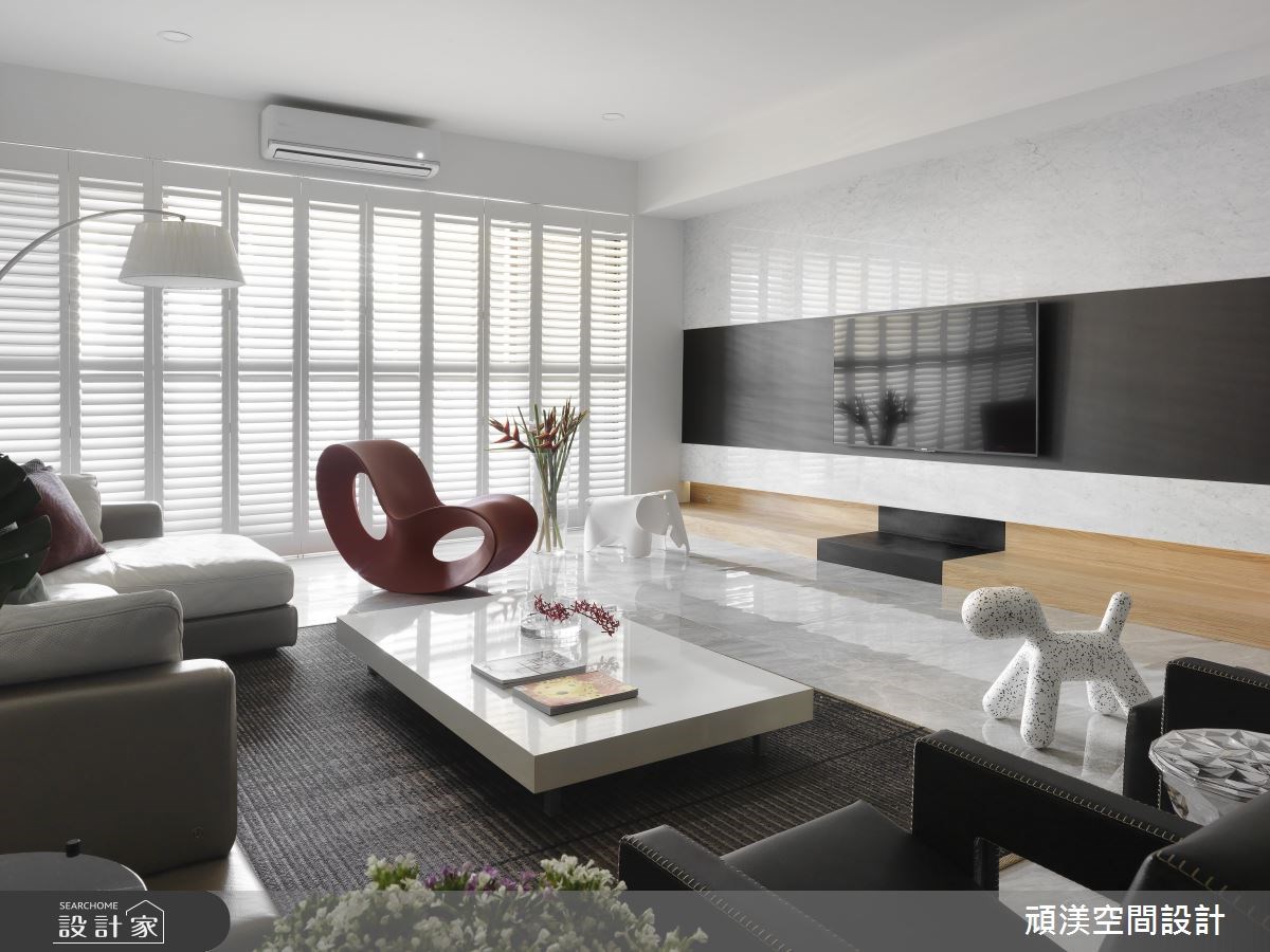 60坪新成屋(5年以下)＿現代風客廳案例圖片＿頑渼空間設計＿頑渼_20之1